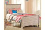 Willowton Whitewash Full Panel Bed from Ashley - Luna Furniture
