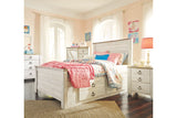 Willowton Whitewash Full Storage Platform Bed with 2 Drawers from Ashley - Luna Furniture