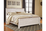 Willowton Whitewash King Panel Bed from Ashley - Luna Furniture