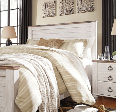 Willowton Whitewash Panel Bedroom Set from Ashley - Luna Furniture