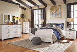 Willowton Whitewash Sleigh Bedroom Set from Ashley - Luna Furniture
