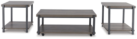 Wilmaden Gray/Black Table from Ashley - Luna Furniture