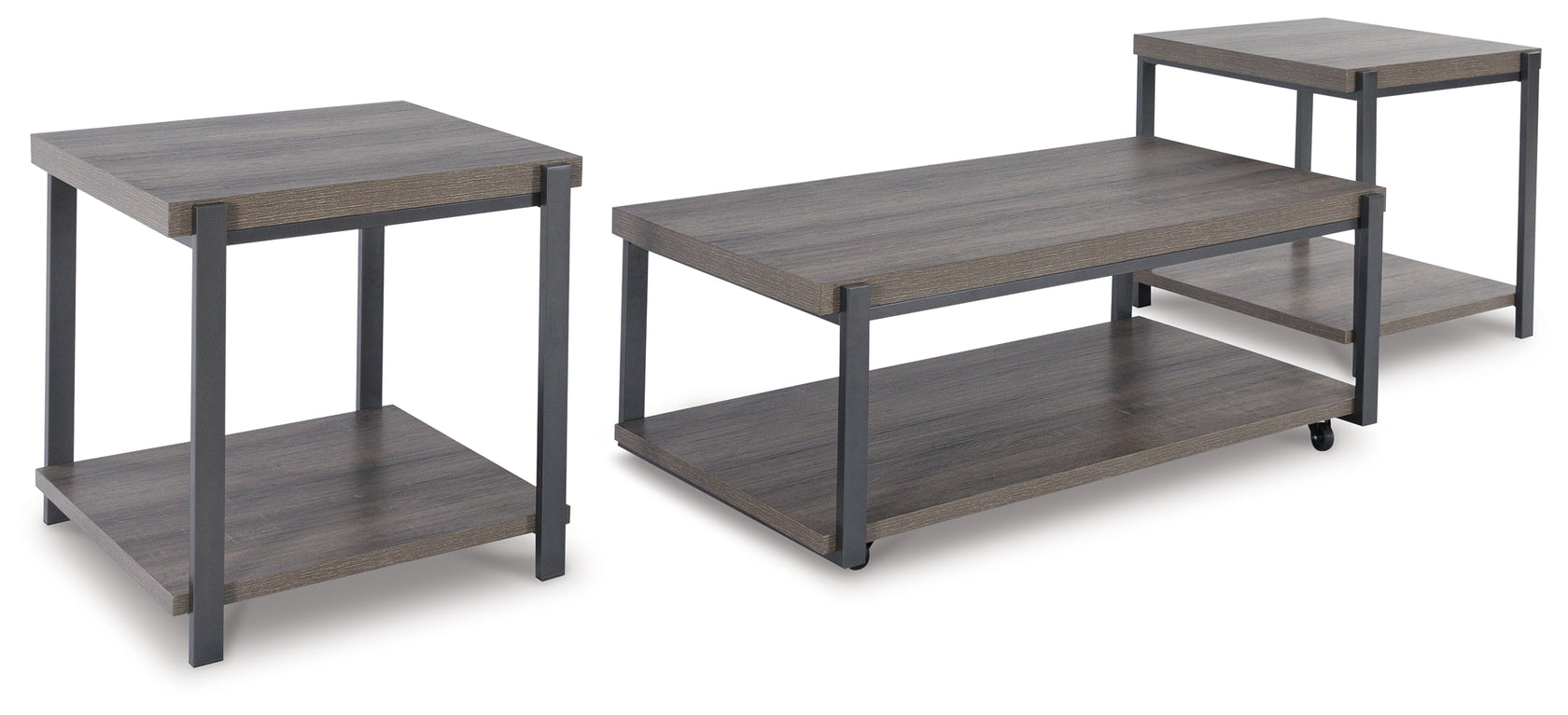 Wilmaden Gray/Black Table from Ashley - Luna Furniture