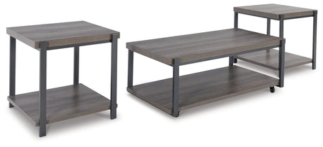 Wilmaden Gray/Black Table from Ashley - Luna Furniture