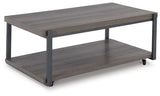 Wilmaden Gray/Black Table from Ashley - Luna Furniture