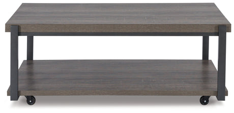Wilmaden Gray/Black Table from Ashley - Luna Furniture