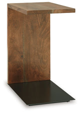 Wimshaw Brown/Black Accent Table from Ashley Furniture - Luna Furniture