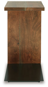 Wimshaw Brown/Black Accent Table from Ashley Furniture - Luna Furniture