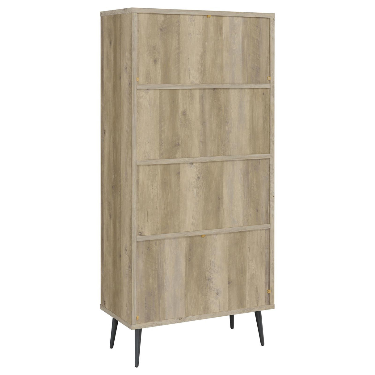 Winifred Antique Pine 3-Shelf Engineered Wood Bookcase with Drawers from Coaster - Luna Furniture