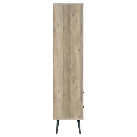 Winifred Antique Pine 3-Shelf Engineered Wood Bookcase with Drawers from Coaster - Luna Furniture