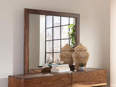 Winslow Smokey Walnut Mirror (Mirror Only) from Coaster - Luna Furniture