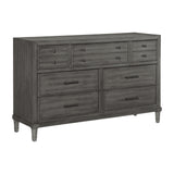 Wittenberry Gray Upholstered Bookcase Storage Platform Bedroom Set from Homelegance - Luna Furniture