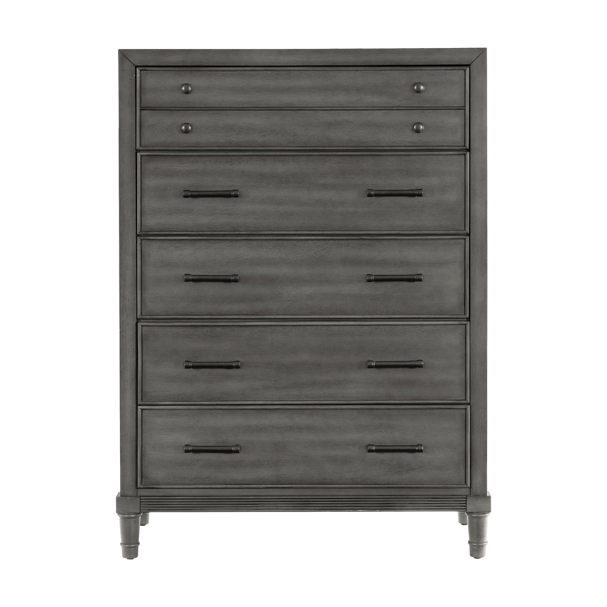 Wittenberry Gray Upholstered Bookcase Storage Platform Bedroom Set from Homelegance - Luna Furniture