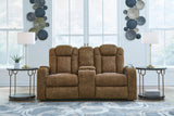 Wolfridge Brindle Power Reclining Loveseat from Ashley - Luna Furniture