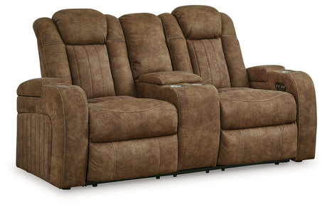 Wolfridge Brindle Power Reclining Loveseat from Ashley - Luna Furniture