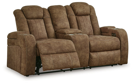 Wolfridge Brindle Power Reclining Loveseat from Ashley - Luna Furniture