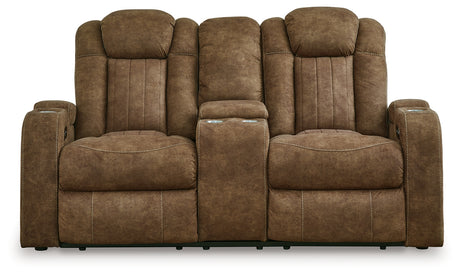 Wolfridge Brindle Power Reclining Loveseat from Ashley - Luna Furniture