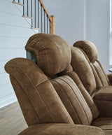 Wolfridge Brindle Power Reclining Loveseat from Ashley - Luna Furniture