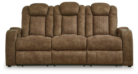 Wolfridge Brindle Power Reclining Sofa from Ashley - Luna Furniture