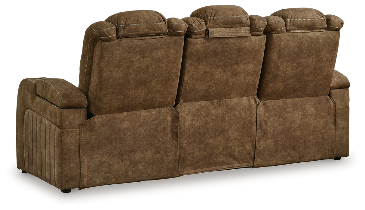 Wolfridge Brindle Power Reclining Sofa from Ashley - Luna Furniture