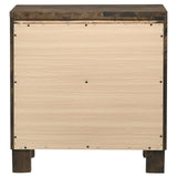 Woodmont Rustic Golden Brown 2-Drawer Nightstand from Coaster - Luna Furniture