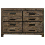 Woodmont Rustic Golden Brown Storage Platform Bedroom Set from Coaster - Luna Furniture