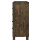 Woodmont Rustic Golden Brown 8-Drawer Dresser from Coaster - Luna Furniture