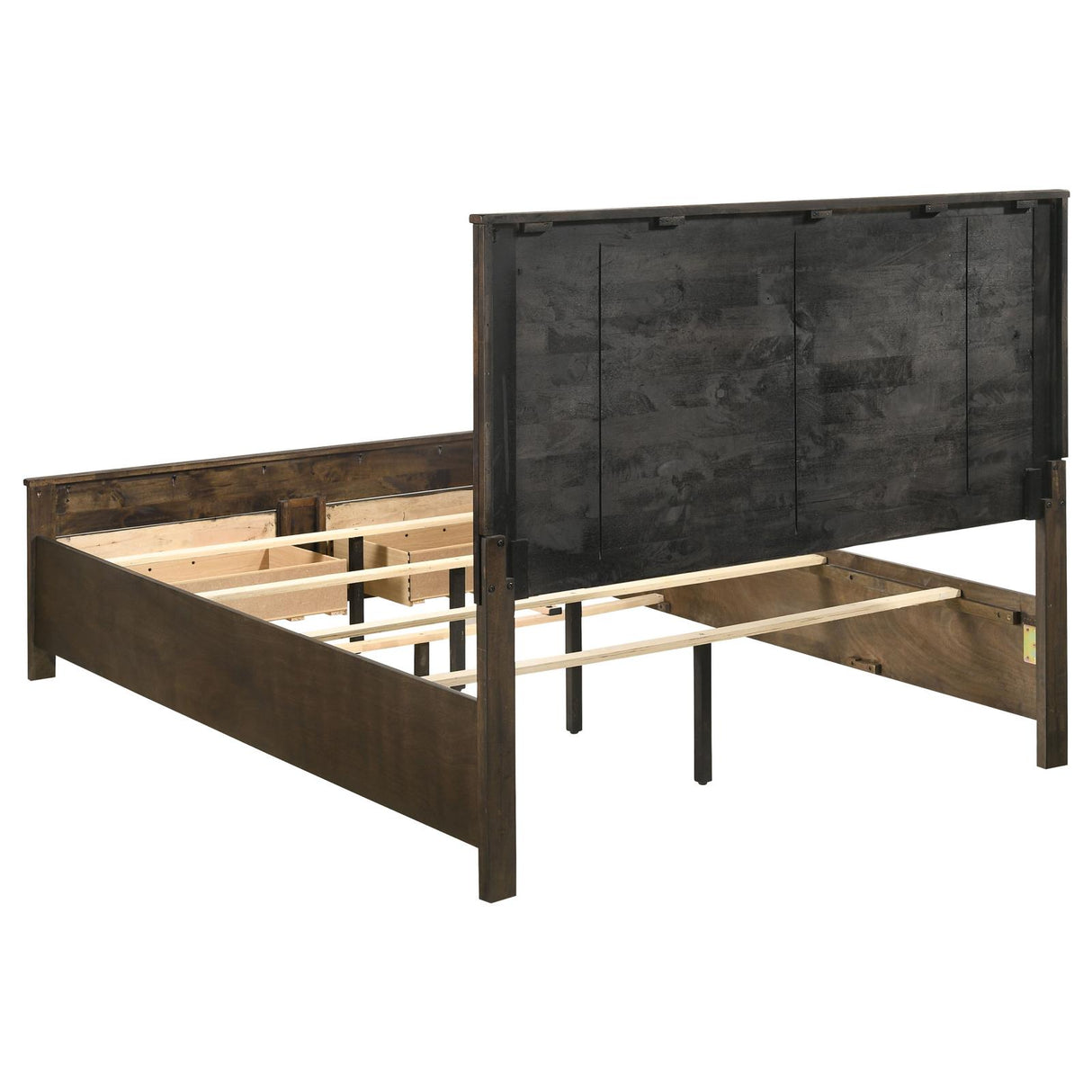 Woodmont Rustic Golden Brown Queen Storage Bed from Coaster - Luna Furniture