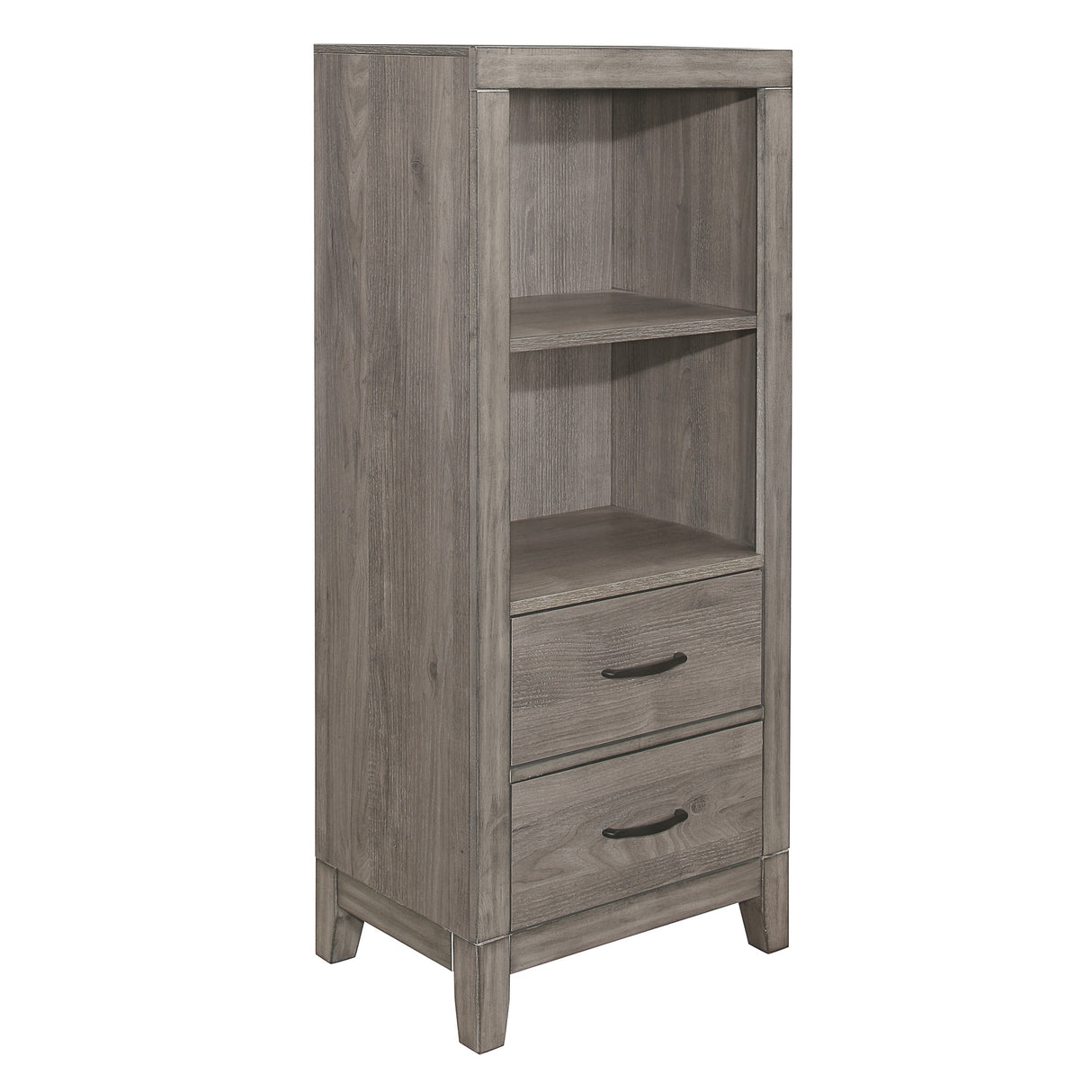 Woodrow Brownish Gray Pier/Tower Nightstand from Homelegance - Luna Furniture