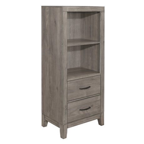 Woodrow Brownish Gray Pier/Tower Nightstand from Homelegance - Luna Furniture