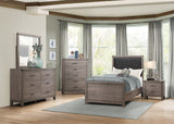 Woodrow Brownish Gray Twin Panel Bed from Homelegance - Luna Furniture