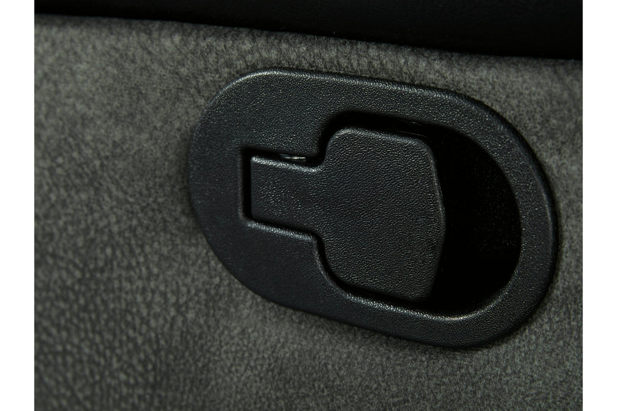 Woodsway Gray Reclining Loveseat from Ashley - Luna Furniture