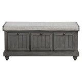 Woodwell Dark Gray Lift Top Storage Bench from Homelegance - Luna Furniture