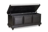 Woody Antique Black Lift Top Storage Bench from Homelegance - Luna Furniture