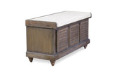 Woody Antique Gray Lift Top Storage Bench from Homelegance - Luna Furniture