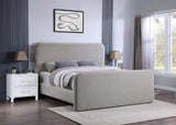 Wren Gray Upholstered Queen Platform Bed from Coaster - Luna Furniture