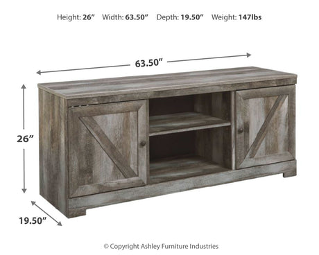 Wynnlow Gray 63" TV Stand from Ashley - Luna Furniture