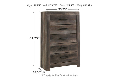 Wynnlow Gray Chest of Drawers from Ashley - Luna Furniture
