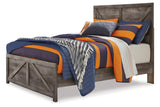 Wynnlow Gray Crossbuck Full Panel Bed from Ashley - Luna Furniture