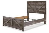 Wynnlow Gray Crossbuck Full Panel Bed from Ashley - Luna Furniture