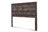 Wynnlow Gray Crossbuck King Panel Bed from Ashley Furniture - Luna Furniture