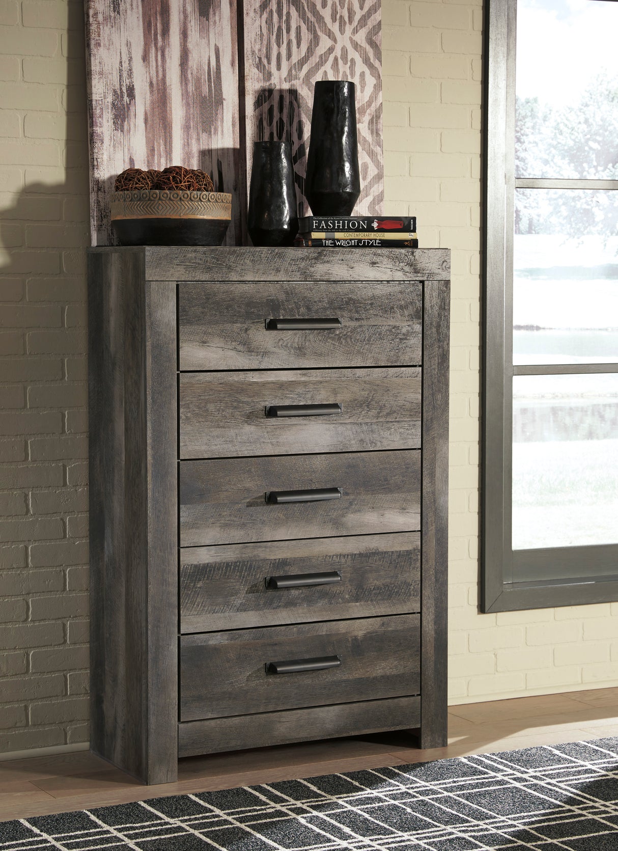 Wynnlow Gray Crossbuck Panel Bedroom Set from Ashley - Luna Furniture