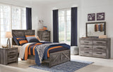 Wynnlow Gray Crossbuck Youth Panel Bedroom Set from Ashley Furniture - Luna Furniture