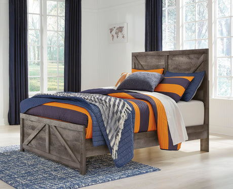 Wynnlow Gray Crossbuck Youth Panel Bedroom Set from Ashley - Luna Furniture