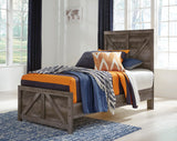 Wynnlow Gray Crossbuck Youth Panel Bedroom Set from Ashley Furniture - Luna Furniture
