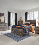 Wynnlow Gray Crossbuck Youth Panel Bedroom Set from Ashley Furniture - Luna Furniture