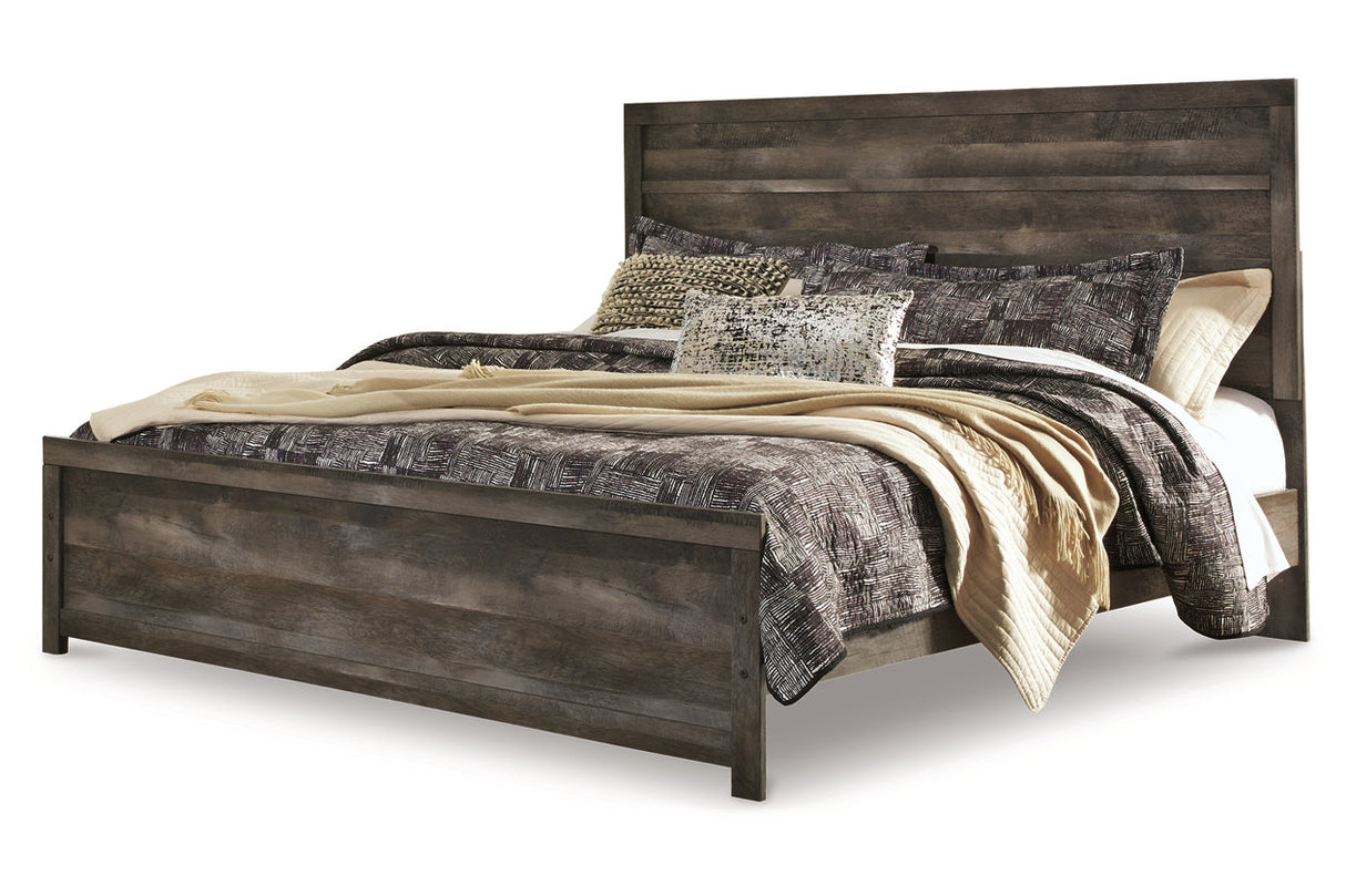 Wynnlow Gray King Panel Bed from Ashley - Luna Furniture