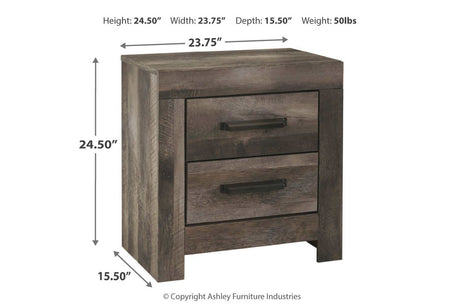 Wynnlow Gray Nightstand from Ashley - Luna Furniture