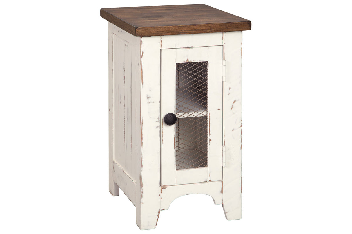 Wystfield White/Brown Chairside End Table from Ashley - Luna Furniture