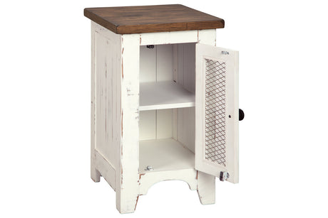 Wystfield White/Brown Chairside End Table from Ashley - Luna Furniture